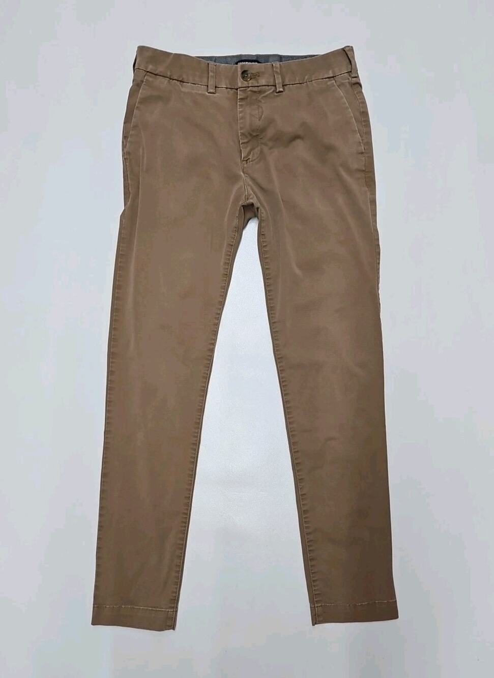 Express Woman's Skinny Pant Size 28 X 32 Color Brown